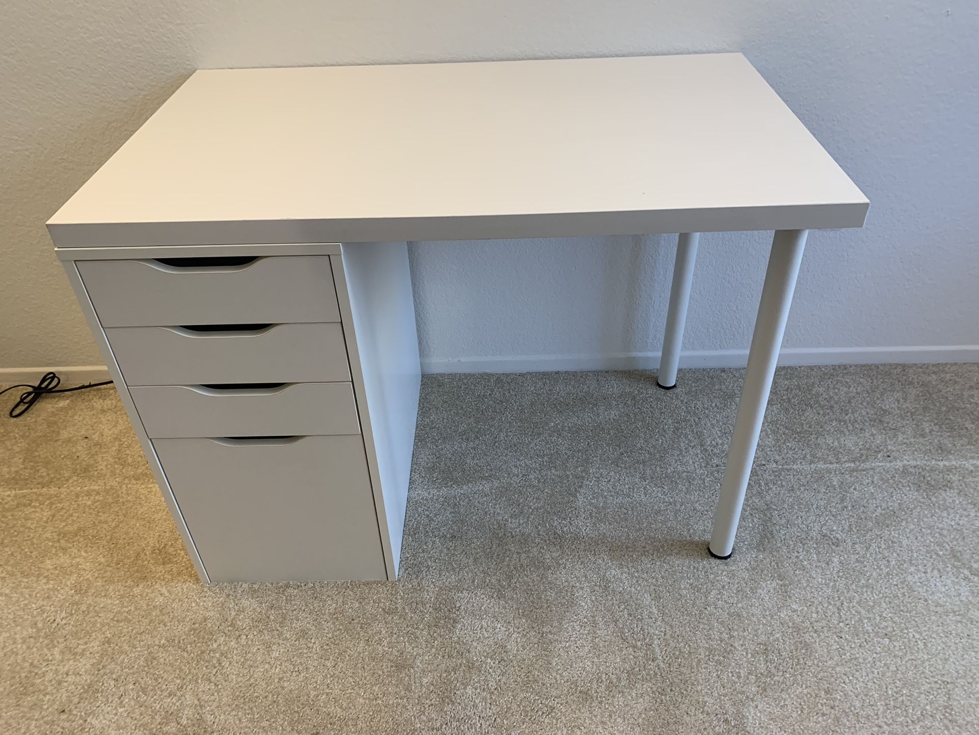 IKEA Alex Drawer And Table Desk Vanity And Legs In Perfect Condition