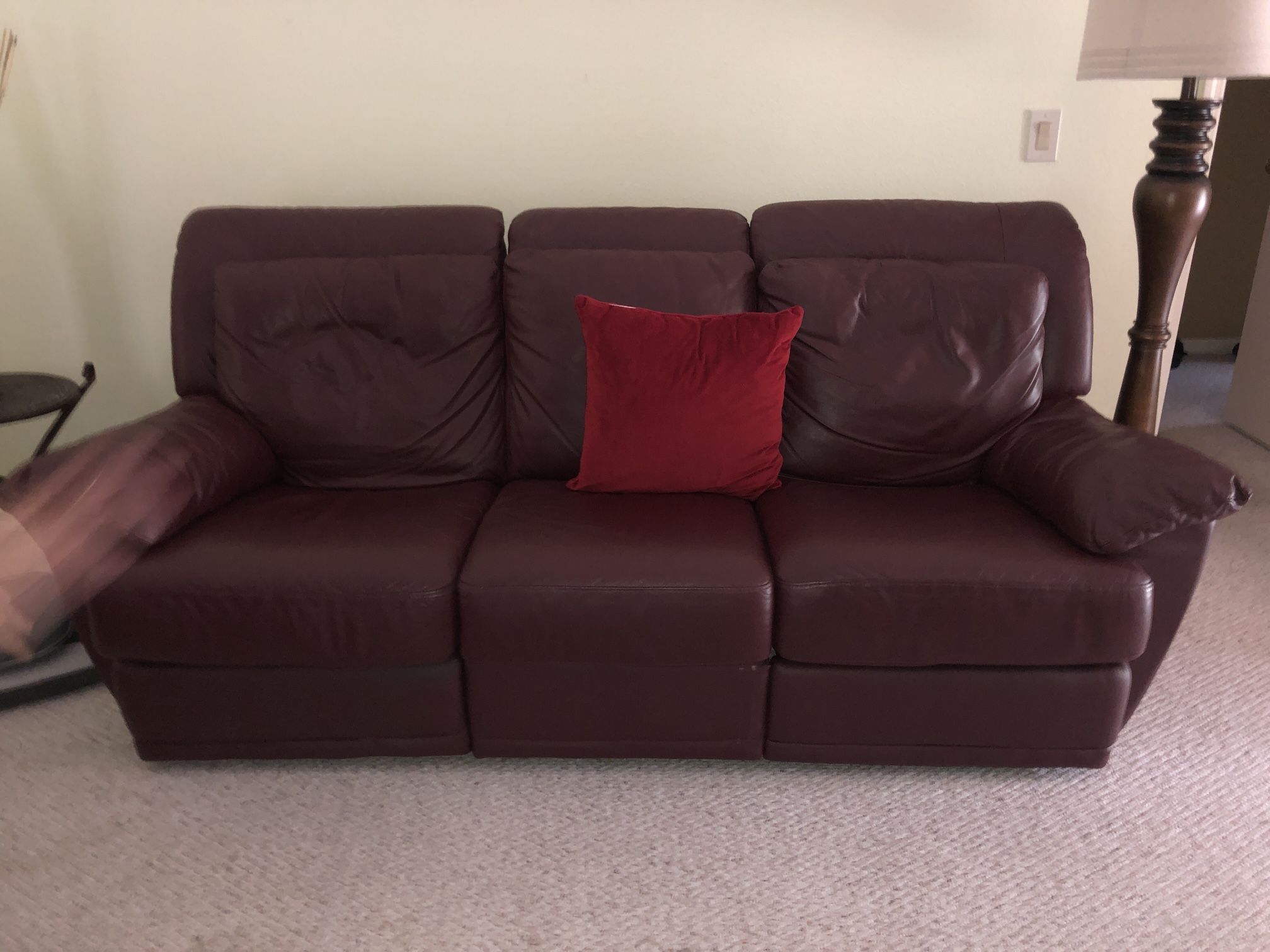 Leather Sofa And Loveseat Recliner Set