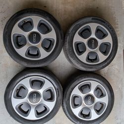 2016 Fiat 500e OEM 15 "Wheels 