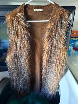 Faux fur vest $8
