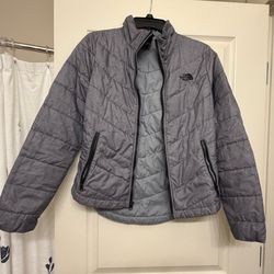WOMENS XS NORTH FACE JACKET COAT GREY 