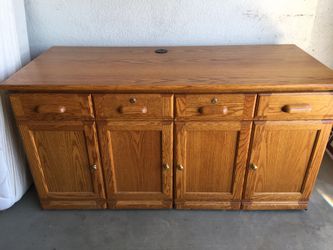Solid Oak Computer desk