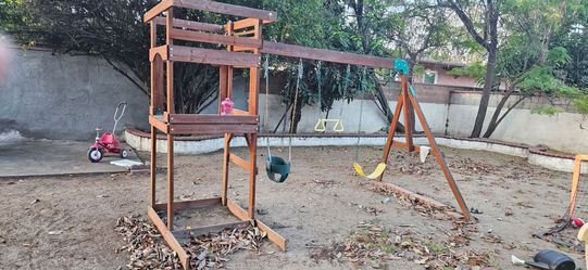 Back yard swing set