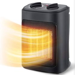 New-Space Heater, 1500W Electric Heaters Indoor Portable with Thermostat, PTC Fast Heating Ceramic Room Small Heater with Heating and Fan Modes for Be