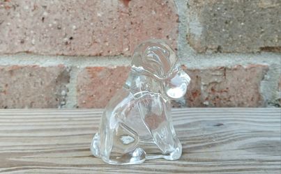 Vintage Federal Glass Small "Mopey" Dog Figurine 
