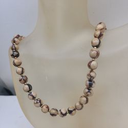 MOTHERS DAY--GENUINE BROWN CORAL NECKLACE 