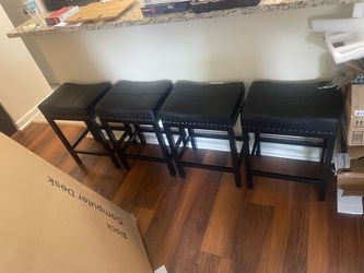 Black barstools