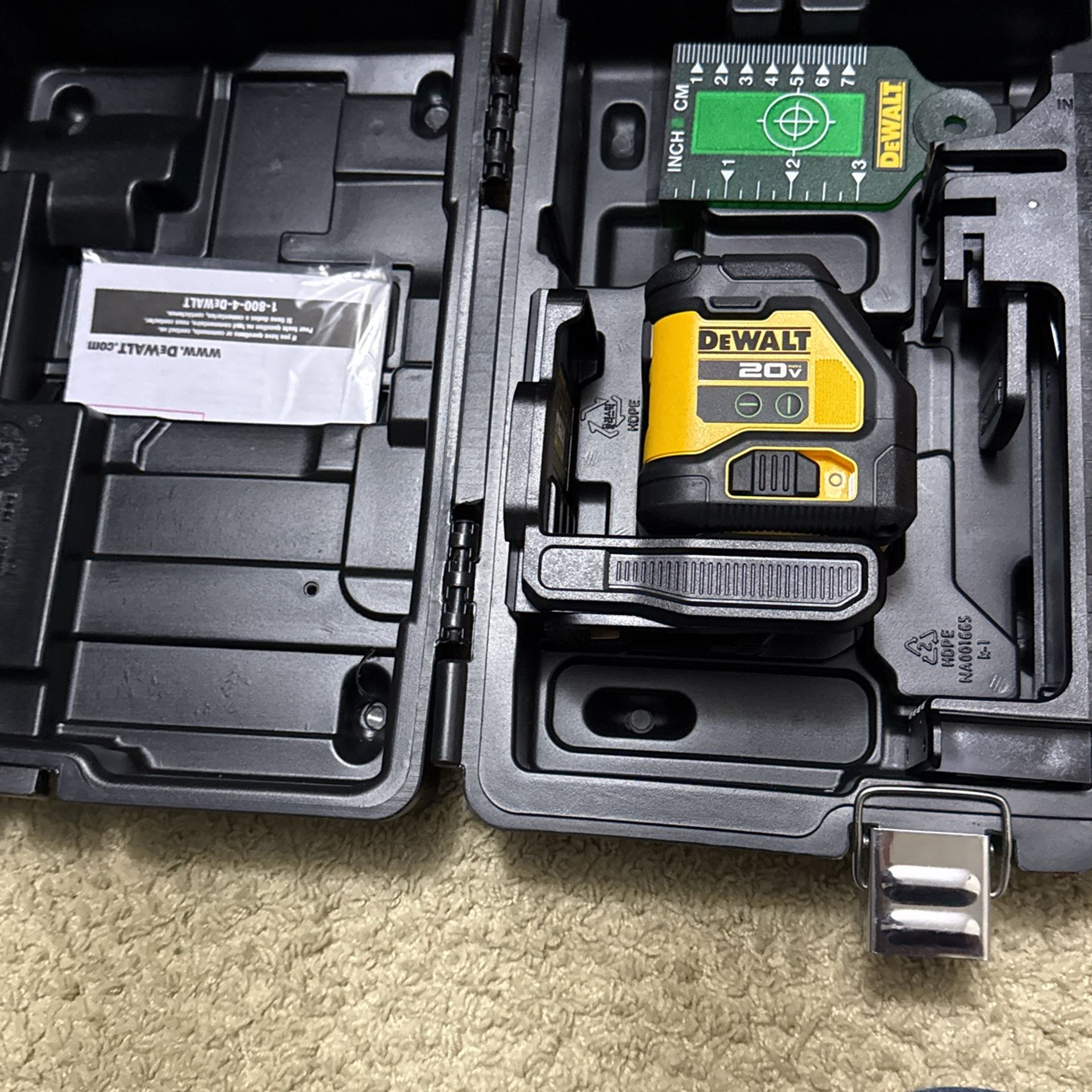 DEWALT 20V Green Cross Line Laser Level (Tool-Only