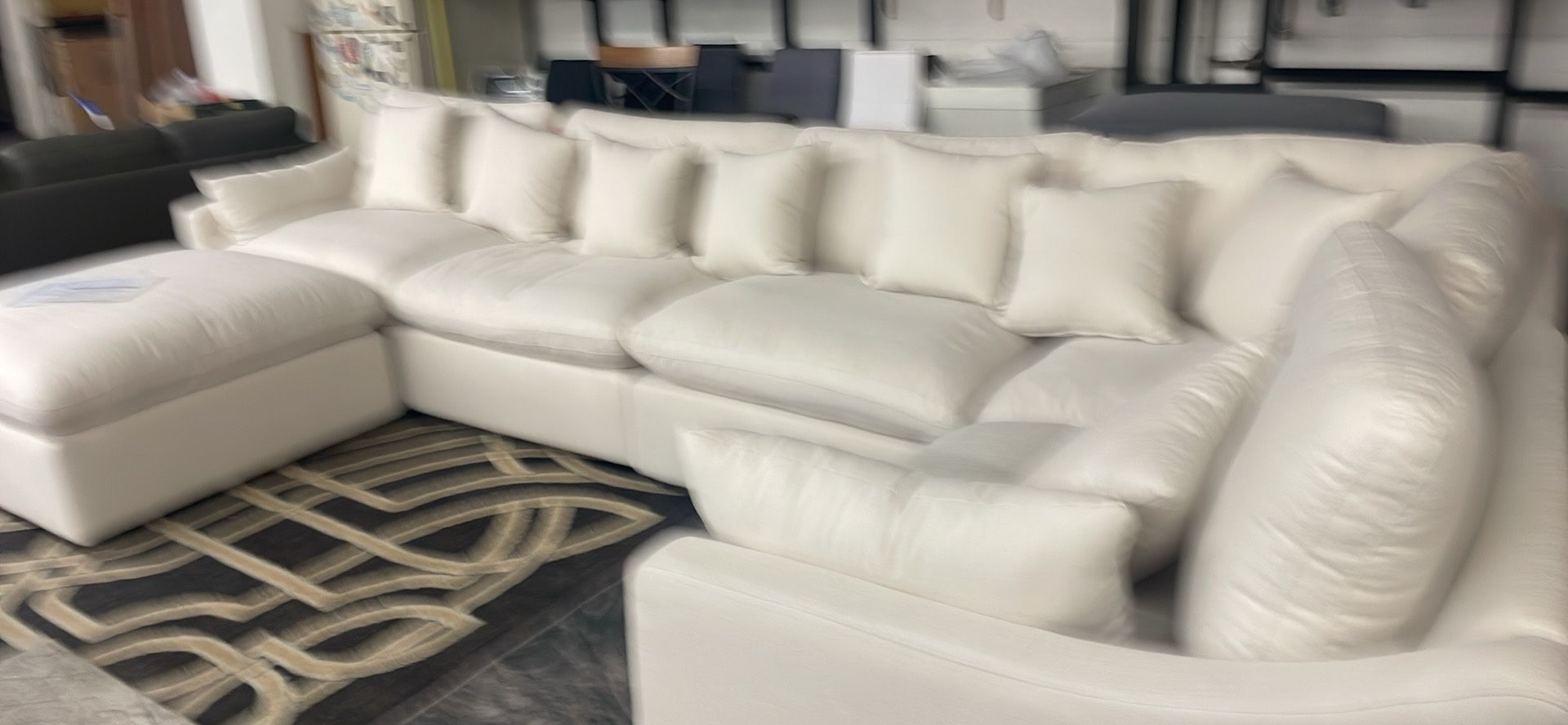 New Luxury 162x84 Performance Cloud Sectional Couch / Free Delivey