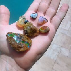 Lot Of Rough Opals (6)