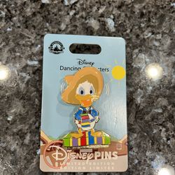 Disney Dancing Characters Donald Duck Pin.  Brand New On Original Card 