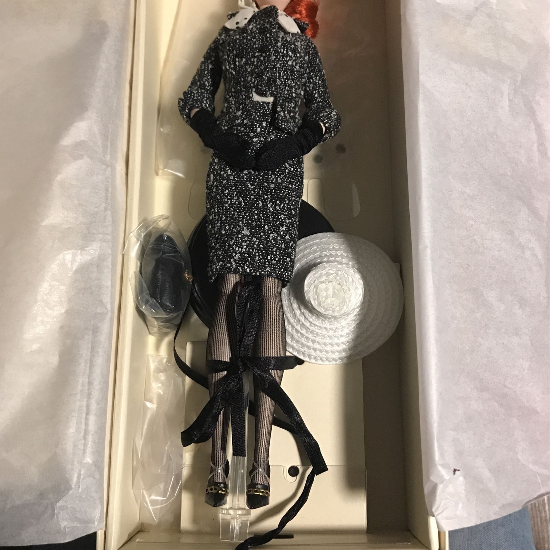 Barbie Fashion Model Black White Tweed Suit