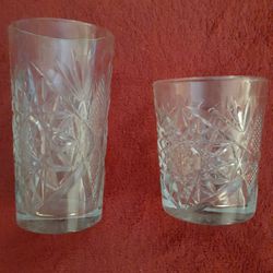 Vintage Antique Cut Drinking Glass Collection