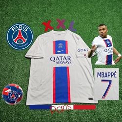Nike PSG Kylian Mbappe #7 22/23 Third 3rd Jersey RARE XXL 