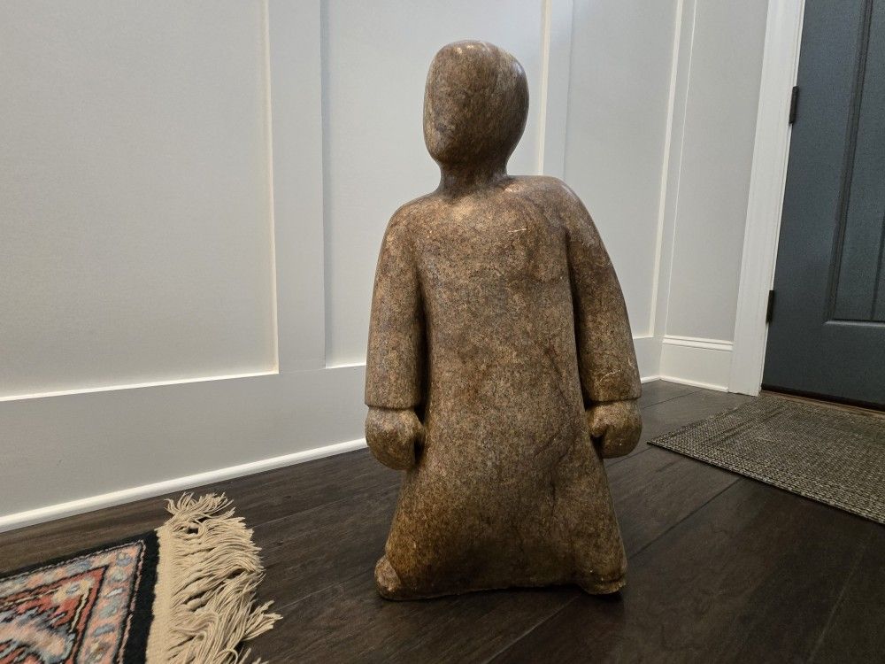 Large Hand Carved Soapstone Figure