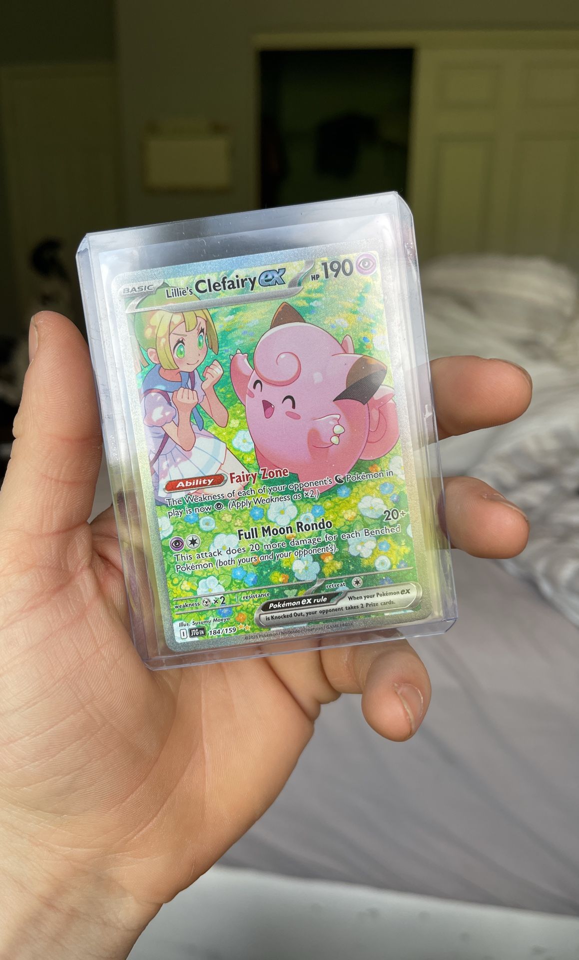 Pokemon Lillie's Clefairy EX 184/159 NM Pack Fresh!