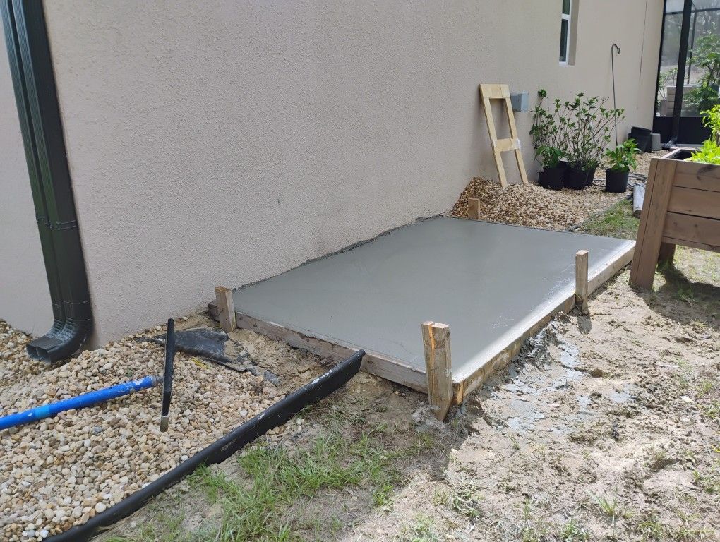 Construction Concrete Slab Sidewalk Tractor Rock And More