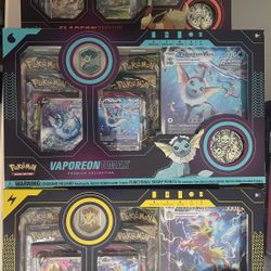 Pokémon Vaporeon, Flareon, Jolteon VMAX Premium Collection Sealed