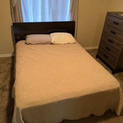 Queen Bedframe And Mattress