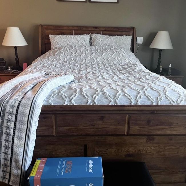 Solid wood bed frame! 