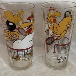 Looney Tunes Foghorn Leghorn w/Henry Hawk Collectors Glasses