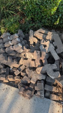Concrete grass pavers