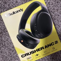 Skullcandy - Crusher ANC 2 Over-the-ear Noise Cancelling wireless headphones- Black