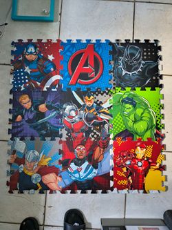 Marvel Avengers 9-piece Interlocking Foam Floor Mats