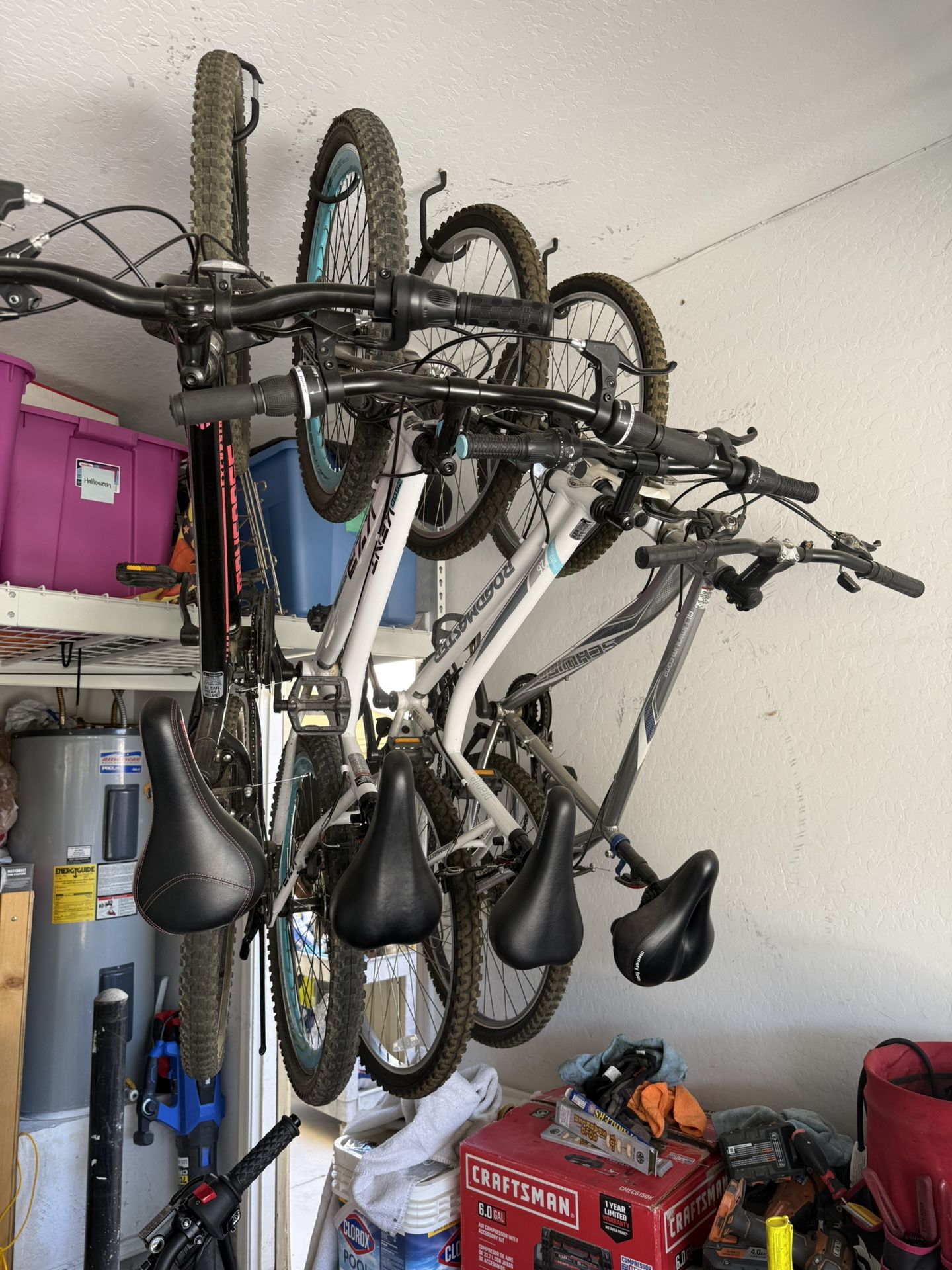 4 Mountain bikes