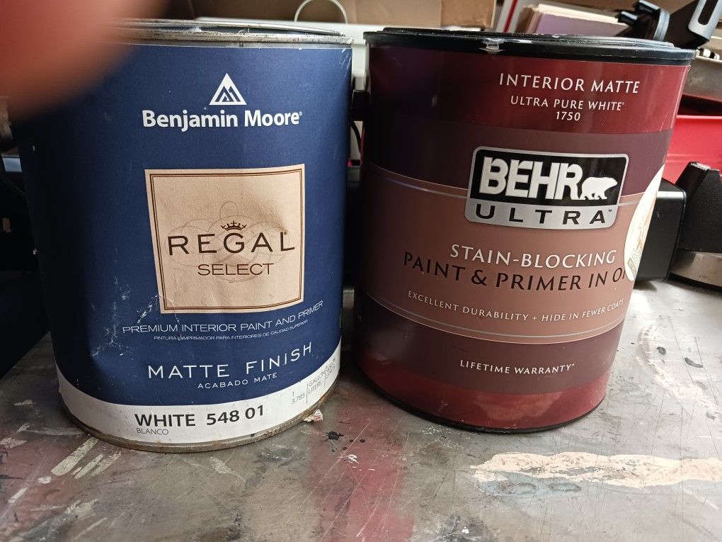 PAINT in Gallon Cans. White. 