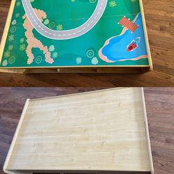 toddler play table double side