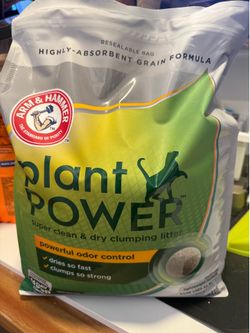 15lb Cat Litter NEW Arm & Hammer Plant Power