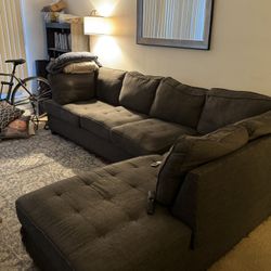 Blue L-Shaped Sectional 