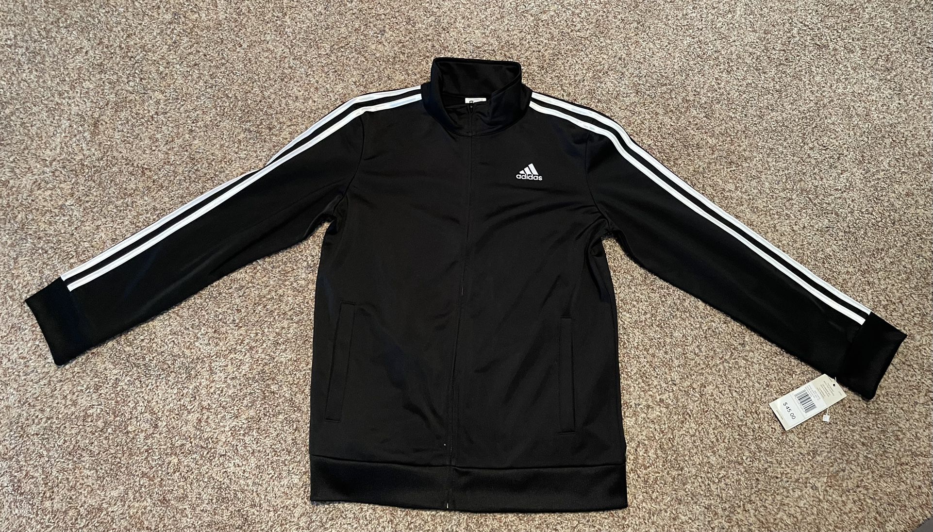 Womens Adidas Black Track Jacket size large
