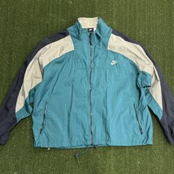 nike blue and green vintage jacket