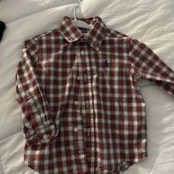 Ralph Polo Plaid Button Up 18 M