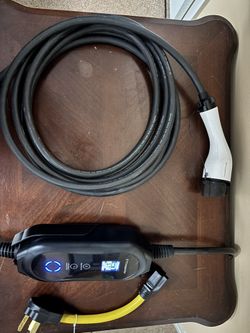 EV Charger Level 1+2, 16Amp 110V/240V Portable EV Charger w/ 6-20 adapter