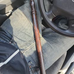 Vintage Antique Wooden POLICE baton