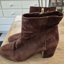 COACH Brown Suede Boots Size 8. Ex. Cond.