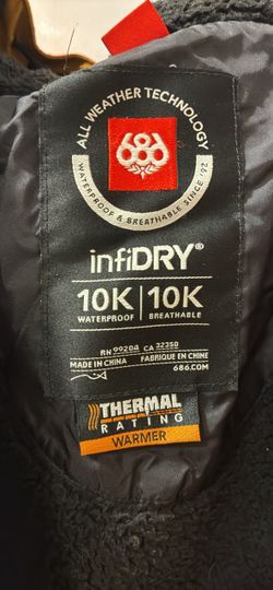 686 InfiDRY 10K Waterproof Snowboard/Ski Jacket – Excellent Condition
