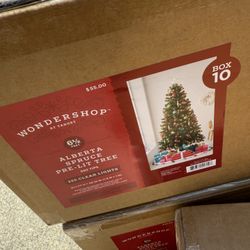 New In Box 6.5 Ft. Pre-Lit Christmas Tree