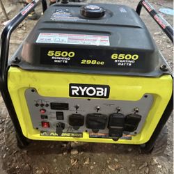 RYOBI 6500-Watt Gasoline Powered Inverter Generator with CO Shutdown & Idle Down Technology