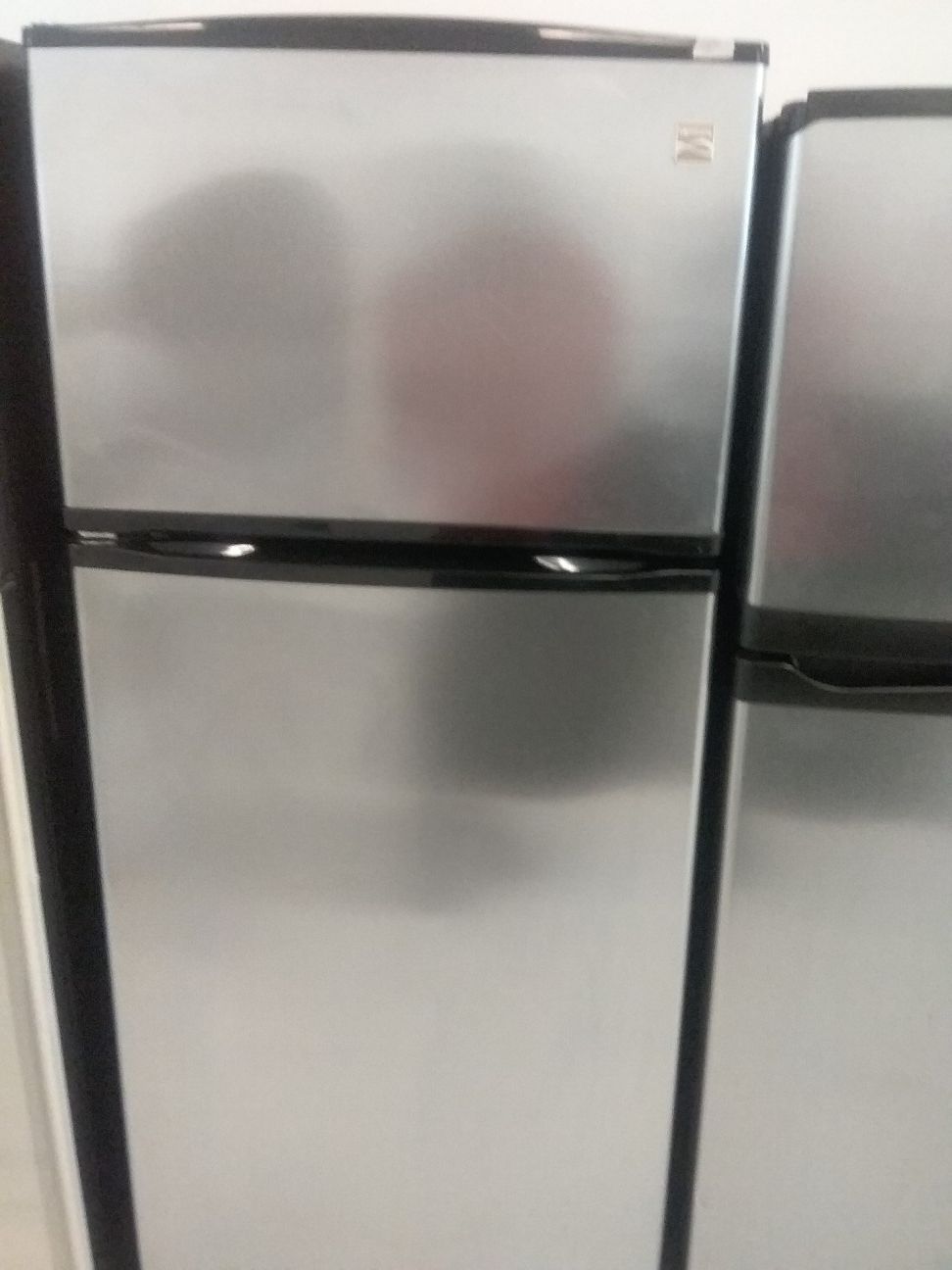 Kenmore top and bottom stainless steel refrigerator used good condition 90days warranty