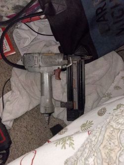 Hammer drill and finish gun