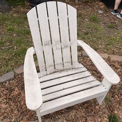 Wooden Adirondack chairs and love seat
