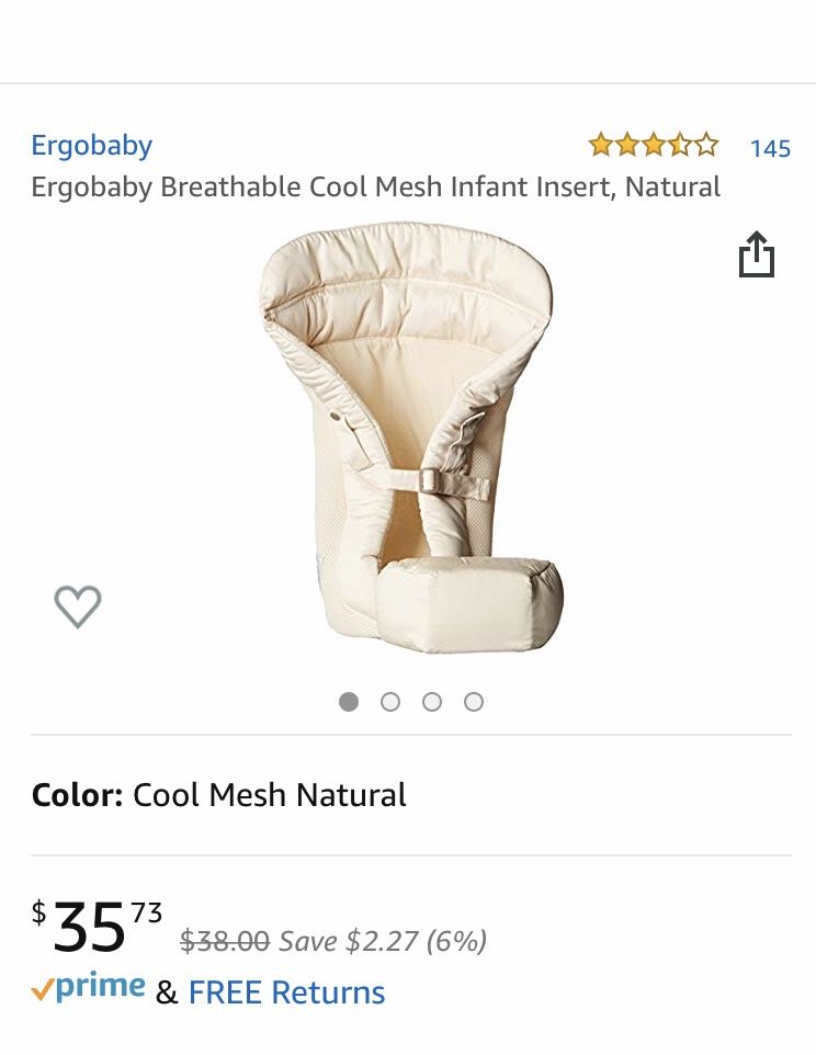 Ergo Baby Carrier with Infant Insert
