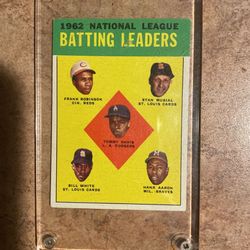 1963 Topps #1 Musial Aaron Robinson