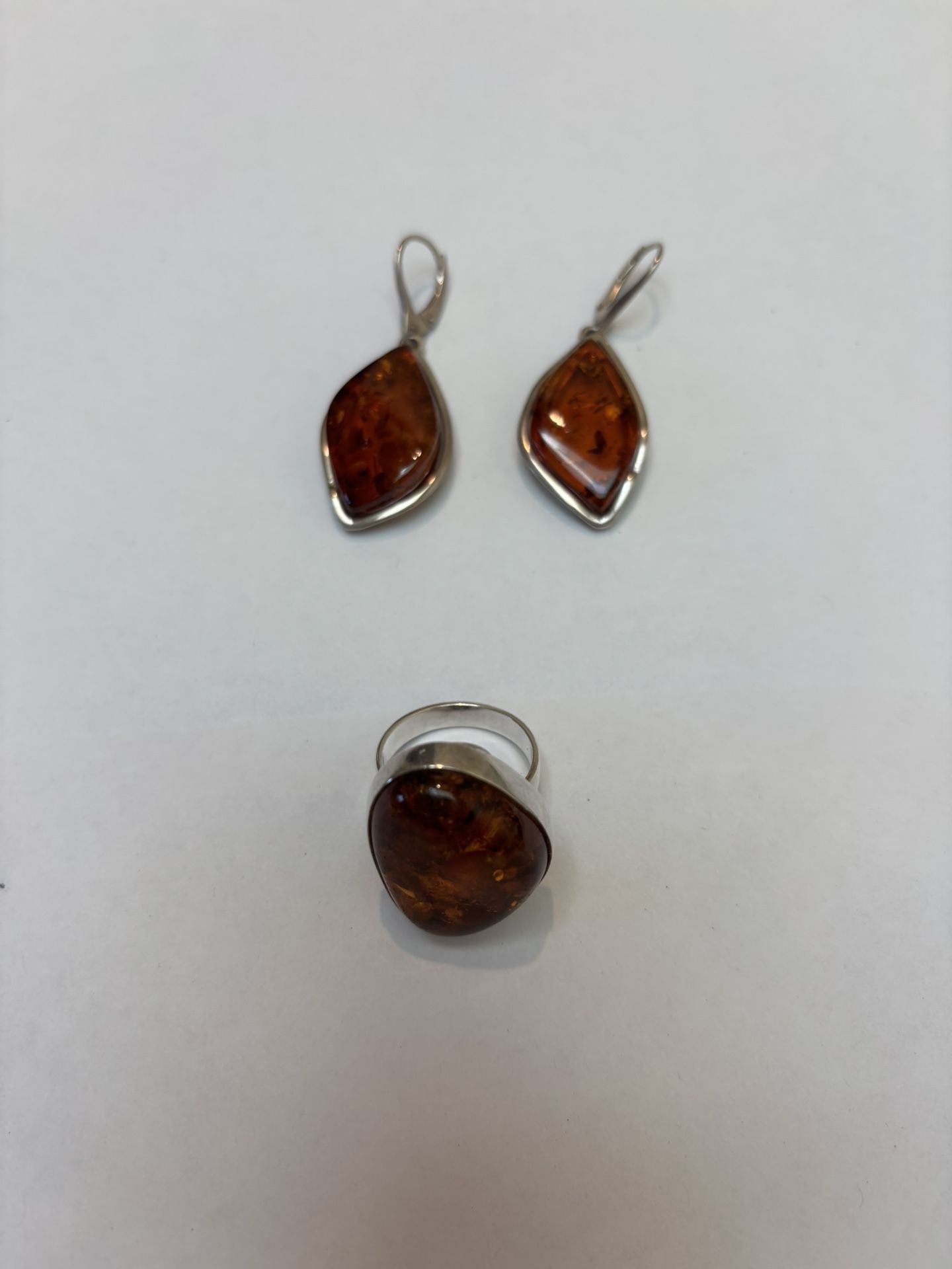 Amber Earrings & Ring