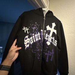 Saint Hearts Black & Purple jacket, Size S