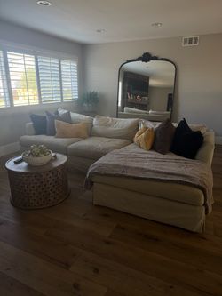 Arhaus Emery slipcover sofa